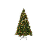 Christmas Tree DKD Home Decor Red Green Polyethylene 140 x 140 x 210 cm-1