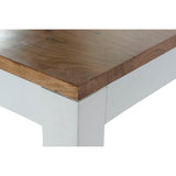 Dining Table DKD Home Decor White Brown Acacia Mango wood 200 x 100 x 80 cm-5