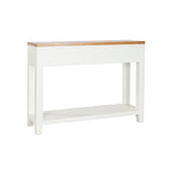 Side table DKD Home Decor White Brown Acacia Mango wood 110 x 30 x 80 cm-1