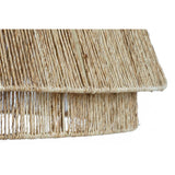 Ceiling Light DKD Home Decor Light brown Jute Iron 50 W 80 x 80 x 33 cm-4