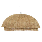 Ceiling Light DKD Home Decor Light brown Jute Iron 50 W 80 x 80 x 33 cm-2