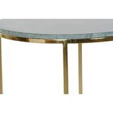 Set of 2 tables DKD Home Decor Green Golden 46 x 46 x 58 cm-1