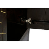 Cupboard DKD Home Decor 100 x 40 x 175 cm Black Metal Acacia-9