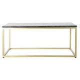 Centre Table DKD Home Decor Black Golden Marble Iron 100 x 61 x 43 cm-1