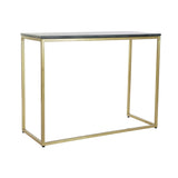 Console DKD Home Decor 100 x 40 x 77 cm Black Golden Marble Iron-0