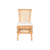 Chair DKD Home Decor White Natural 45 x 55 x 85 cm 45 x 55 x 90 cm 47 x 58 x 90 cm-3