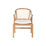 Chair DKD Home Decor White Natural 57 x 68 x 79 cm 57 x 65 x 79 cm-3