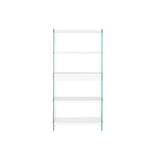 Shelves DKD Home Decor White Transparent Crystal MDF Wood 90 x 35 x 180 cm (1)-1