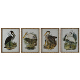 Painting DKD Home Decor Birds Oriental 45 x 3 x 60 cm (4 Units)-0