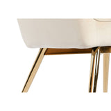 Armchair DKD Home Decor Cream Golden Metal 74 x 74 x 90 cm-4