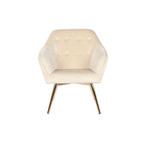 Armchair DKD Home Decor Cream Golden Metal 74 x 74 x 90 cm-3