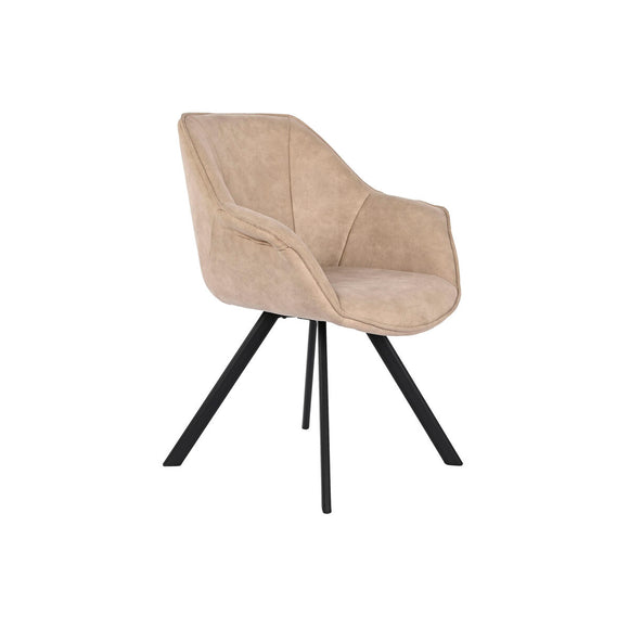 Chair DKD Home Decor Black Beige 64 x 67 x 85 cm-0