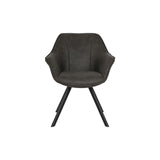 Chair DKD Home Decor Black Dark brown Dark grey 64 x 67 x 85 cm-4