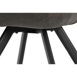 Chair DKD Home Decor Black Dark brown Dark grey 64 x 67 x 85 cm-1