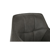 Chair DKD Home Decor Black Dark brown Dark grey 60 x 60 x 84 cm-6