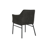 Chair DKD Home Decor Black Dark brown Dark grey 60 x 60 x 84 cm-2