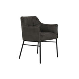 Chair DKD Home Decor Black Dark brown Dark grey 60 x 60 x 84 cm-0