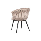 Chair DKD Home Decor Black Beige 60 x 66 x 84 cm 66 x 60 x 84 cm-3