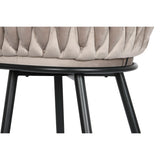 Stool DKD Home Decor Black Beige Metal 61 x 52 x 101 cm-2