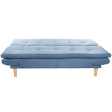 Sofa DKD Home Decor Blue Sky blue Natural Wood Scandi 180 x 85 x 83 cm-1