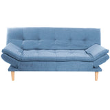Sofa DKD Home Decor Blue Sky blue Natural Wood Scandi 180 x 85 x 83 cm-0