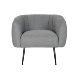 Armchair DKD Home Decor Black Grey Foam Wood Metal 81 x 75 x 73 cm-4