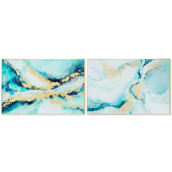 Painting DKD Home Decor Aluminium Crystal 80 x 2,5 x 120 cm 120 x 2,5 x 80 cm-0
