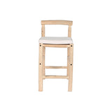 Stool DKD Home Decor Natural Teak 50 x 50 x 102 cm-7