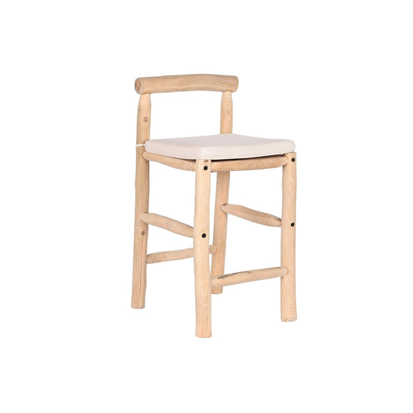 Stool DKD Home Decor Natural Teak 50 x 50 x 102 cm-0