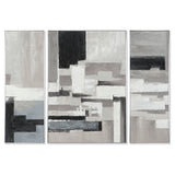 Set of 3 pictures DKD Home Decor Abstract Modern 140 x 3,5 x 100 cm-0