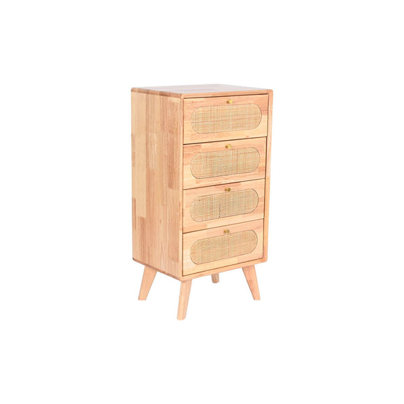 Chest of drawers DKD Home Decor Natural Metal Rubber wood 40 x 30 x 78 cm-0