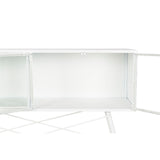 Console DKD Home Decor White Metal Crystal 120 x 35 x 80 cm-5