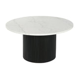 Centre Table DKD Home Decor Marble MDF Wood 80 x 80 x 42 cm-0