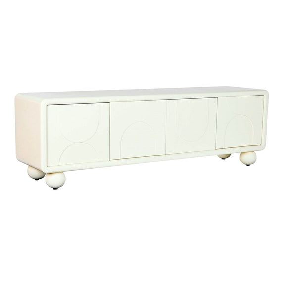 TV furniture DKD Home Decor White MDF Wood 160 x 37 x 50 cm-0