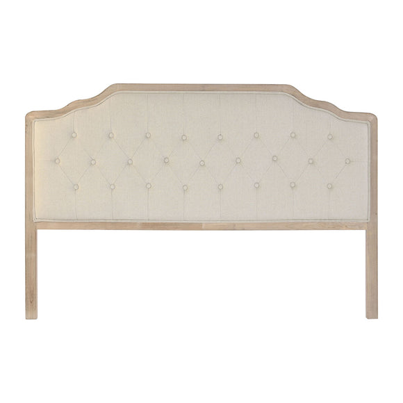 Headboard DKD Home Decor Beige Rubber wood 160 x 10 x 120 cm-0