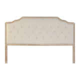 Headboard DKD Home Decor Beige Rubber wood 160 x 10 x 120 cm-0