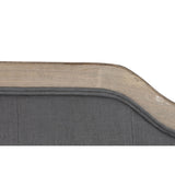 Headboard DKD Home Decor Dark grey Rubber wood 160 x 10 x 120 cm-1