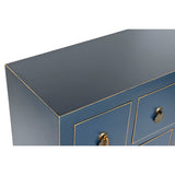 Chest of drawers DKD Home Decor Blue Golden Fir MDF Wood Oriental 63 x 27 x 101 cm-9