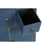 Chest of drawers DKD Home Decor Blue Golden Fir MDF Wood Oriental 63 x 27 x 101 cm-5