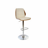 Stool DKD Home Decor Brown Cream Silver 50 x 52 x 121 cm-0