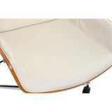 Office Chair DKD Home Decor Brown Cream Silver 60 x 65,5 x 118 cm-2