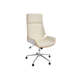 Office Chair DKD Home Decor Brown Cream Silver 60 x 65,5 x 118 cm-0
