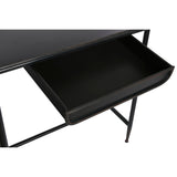 Desk DKD Home Decor Black Metal Crystal 120 x 50 x 80 cm-5