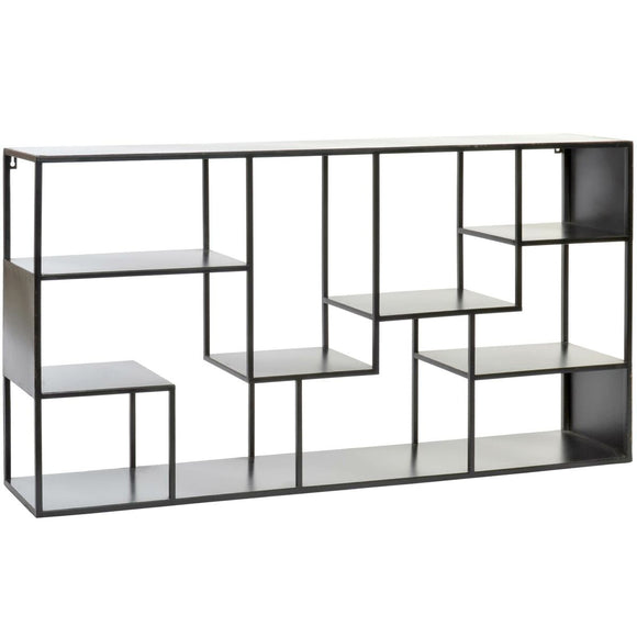 Shelves DKD Home Decor Black Metal 120 x 20 x 60 cm-0