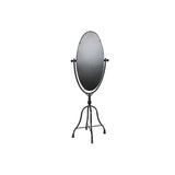 Free standing mirror DKD Home Decor Black Metal Crystal 61 x 62 x 174 cm-1