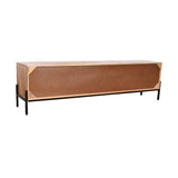 TV furniture Home ESPRIT Black Golden Natural Wood Mango wood 180 x 40 x 50 cm-1