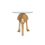 Small Side Table Home ESPRIT Golden Resin Crystal 60 x 60 x 62 cm-1