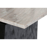 Console Home ESPRIT White Black Marble Mango wood 117 x 31 x 77 cm-4