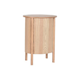 Nightstand Home ESPRIT Natural Natural rubber 48 x 35 x 66 cm-1