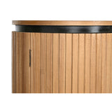 TV furniture Home ESPRIT Black Natural Metal Paolownia wood 180 x 40 x 55 cm-6